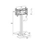 Multibrackets 6283 Supporto per display espositivi 160 cm (63") Nero (MB6283)