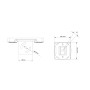 Multibrackets 9028 accessorio per il supporto per pannelli segnaletici Piastra a soffitto (MB9028)