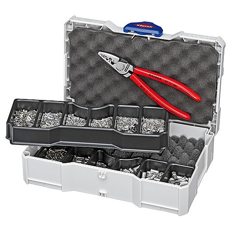 Knipex Crimpzange für Aderendhülsen + Crimp-Sortiment (97 90 05)