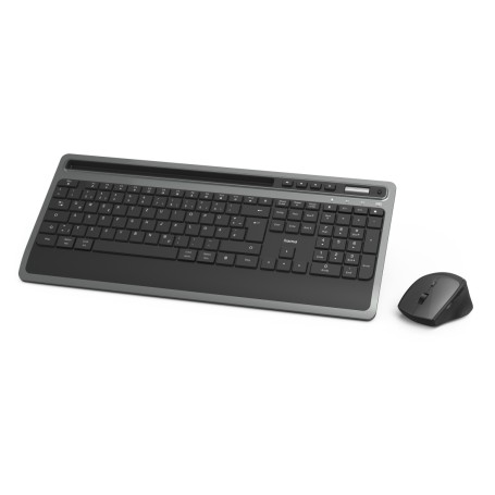 Hama KMW-600 Plus tastiera Mouse incluso Ufficio RF senza fili + Bluetooth QWERTZ Tedesco Antracite, Nero (00182686)
