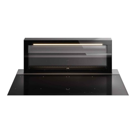 Falmec Level One Piano cottura a induzione con cappa integrata in vetroceramica nero lucido da 90 cm (103379)
