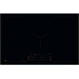 AEG KID8857AB Piano cottura a induzione , vetro nero opaco , 80 cm, Hob²Hood®, serie 8000
