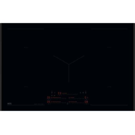 AEG KID8857AB Piano cottura a induzione , vetro nero opaco , 80 cm, Hob²Hood®, serie 8000