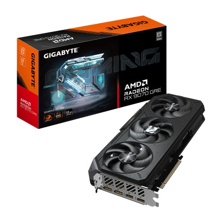 GIGABYTE Radeon RX 9070 GRE GAMING OC 12G – Scheda grafica, 12GB GDDR6, 192bit, PCI-E 5.0, 2920 MHz Core Clock, 2 × DisplayPo (GV-R907GREGAMING OC-12GD)