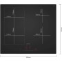 Siemens iQ500 ED61AHSC1E piano cottura Nero Da incasso 59.2 cm Piano cottura a induzione 4 Fornello(i)