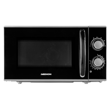 MEDION MD 15644 Nero, Acciaio inox Solo microonde Superficie piana 17 L 700 W (50075795)