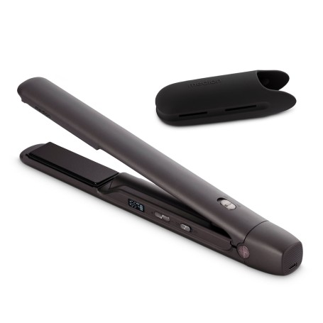 MEDION LIFE HS2 Piastra per capelli Caldo Nero 48 W (50076372)