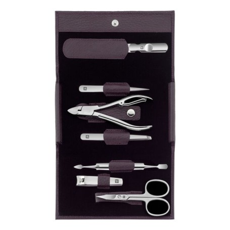 Zwilling CLASSIC INOX Druckknopf -Etui, Rindleder, lila, 7-tlg. (97646-008)
