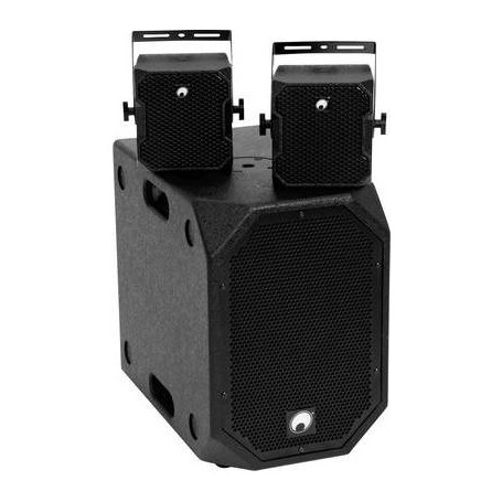 Omnitronic BOB Basic Set 2.1 Aktives PA-Lautsprecher-Set Bluetooth, Integriertes Mischpult (BOB Basic Set SW)