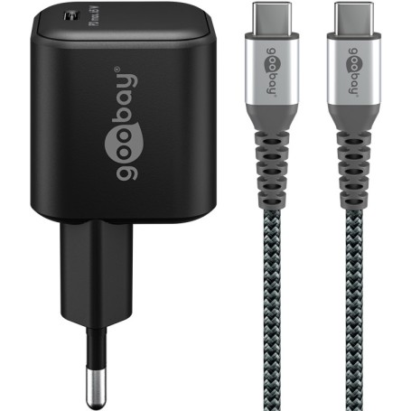 Goobay 74774 Caricabatterie per dispositivi mobili Universale Nero AC Ricarica rapida Interno