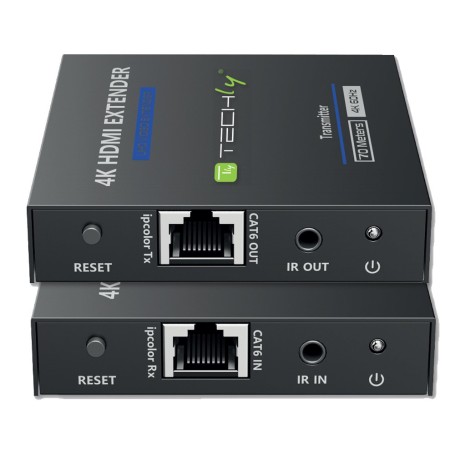 Techly IDATA EXT-565 moltiplicatore AV Trasmettitore e ricevitore AV Nero (IDATA-EXT-565)