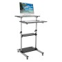 Techly ICA-TB TPM-3 leggio Nero, Argento (ICA-TB-TPM-3)