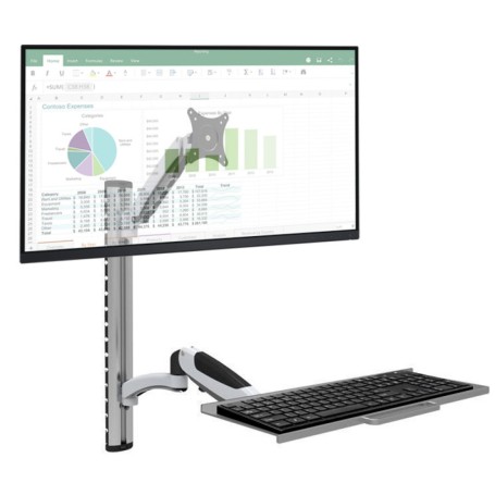 Techly ICA-PLW 02 Supporti a parete per TV 68,6 cm (27") Argento (ICA-PLW-02)
