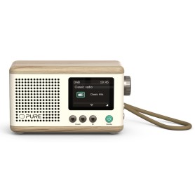 Pure DAB+ Radio Classic Mini Portatile Digitale Crema, Legno (253799)