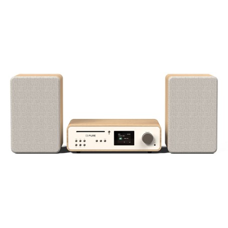 Pure 252807 set audio da casa Microsistema audio per la casa 50 W Quercia, Bianco