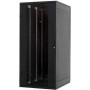 TRITON 19""Schrank B800/T1000 Schwarz bis 800Kg zerlegbar Glastuer (RZA-42-A81-BAX-N1)