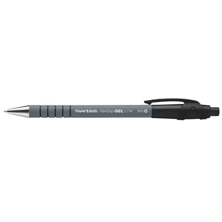 Papermate FlexGrip Gel Medio Penna in gel retrattile Nero 12 pz (2108217)