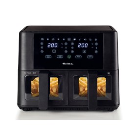 Ariete 4631 Friggitrice ad aria Doppia 9L, 2400W, Capacità totale 9L, 11 programmi, Multifunzione, Fino a 3,6 kg di fritto Temp