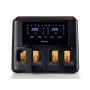 Ariete 4631 Friggitrice ad aria Doppia 9L, 2400W, Capacità totale 9L, 11 programmi, Multifunzione, Fino a 3,6 kg di fritto Temp