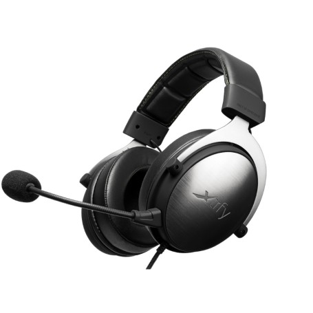 CHERRY XTRFY XG-H1 cuffia e auricolare Cablato A Padiglione Gaming Nero, Argento