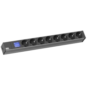PDU 48,30cm (19") 1HE BN500 8x Schutzkontakt mit Leistungsmessung (Display) Hersteller: Bachmann (691790.1)