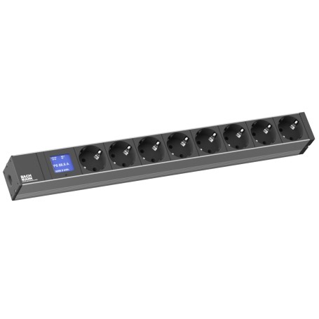 PDU 48,30cm (19") 1HE BN500 8x Schutzkontakt mit Leistungsmessung (Display) Hersteller: Bachmann (691790.1)