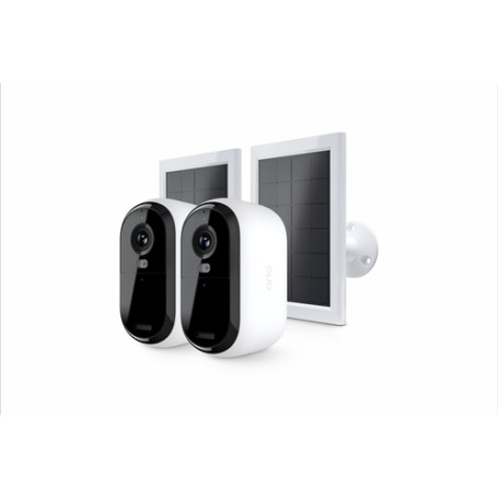 Arlo Telecamera di sicurezza Essential 3 2K, set da 2 con pannelli solari (VMK3280-100EUS)