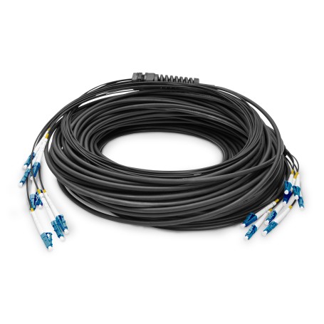 Digitus Cavo breakout universale in fibra ottica dotato di terminali, Multimode OS2, 8 fibre, LC/UPC - LC/UPC (DK-2A338UE50BK-BBB)