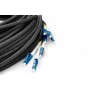 Digitus Cavo breakout universale in fibra ottica dotato di terminali, Multimode OS2, 8 fibre, LC/UPC - LC/UPC (DK-2A338UE50BK-BBB)