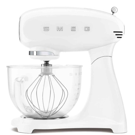 Smeg SMF15WHEU Robot da cucina , 1000 W, ciotola in vetro, bianco