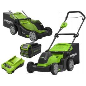 Greenworks 2504707UB tagliaerba Tagliaerba a spinta Batteria Verde