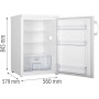 Frigorifero Gorenje R49DPW senza scomparto congelatore, larghezza 56 cm, 133 L, bianco.