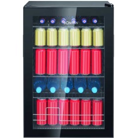 Frigorifero Bomann KSG 7290 con porta in vetro, larghezza 54 cm, 115 litri, colore nero (772900)