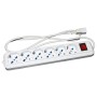 Link Accessori LKMP06C prolunghe e multiple 6 presa(e) AC Interno Bianco (LKMP06C)