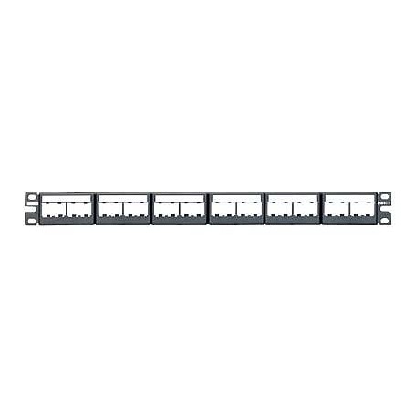 Panduit Mini-Com® Modular Faceplate Patch Panel (CPPL24WBLY)