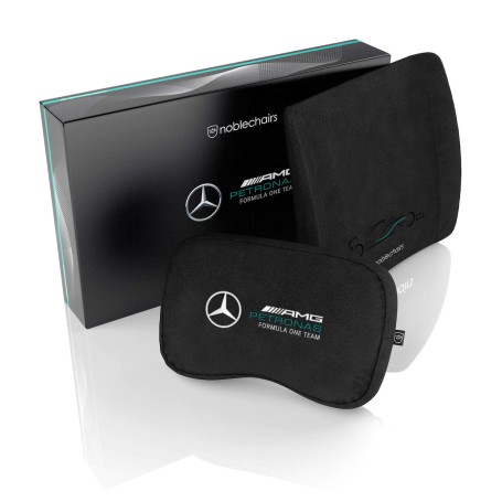 noblechairs Mercedes-AMG Petronas F1 Team Set di cuscini Nero 2 pz (NBL-SP-PST-012)