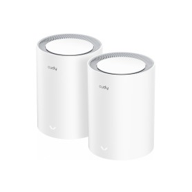 Cudy M3000 2-PACK sistema Wi-Fi Mesh Dual-band (2.4 GHz/5 GHz) Wi-Fi 6 (802.11ax) Grigio, Bianco 1 Interno (M3000(2-Pack) V2.0)