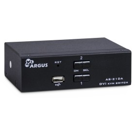 Inter-Tech KVM-AS-21DA DVI switch per keyboard-video-mouse (kvm) Nero (88887200)