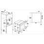 Küppersbusch BP 6550.0 S1, forno pirolitico, nero, con kit di design in acciaio inox, autopulizia pirolitica