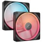 iCUE LINK LX140-R RGB PWM Reverse (schwarz, 2er Pack, 140 mm) (CO-9051052-WW)