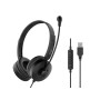 Equip 245301 cuffia e auricolare Cablato A Padiglione Musica e Chiamate Nero