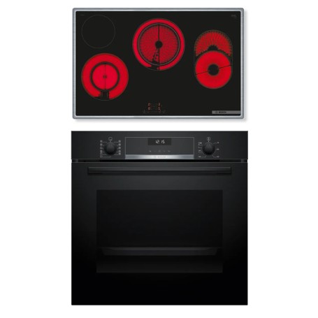 Bosch HBG537BB4 + PKH845BB1D set di elettrodomestici da cucina Ceramica Forno elettrico (HBD632LS82)