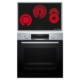 Bosch HBG578BS3 + PKH845BB1D set di elettrodomestici da cucina Ceramica Forno elettrico (HBD672LS83)