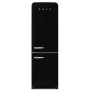 Smeg FAB32RBLM6 retrò anni '50, larghezza 60 cm, 331 L, No Frost, cerniera porta a destra, nero opaco.