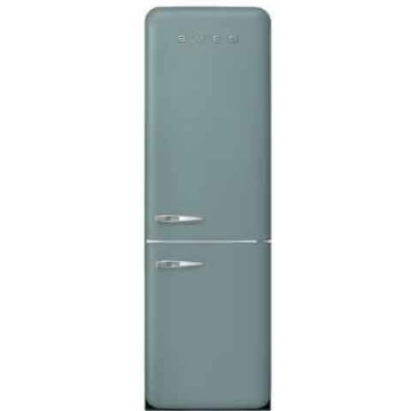 Smeg FAB32REGM6 stile retrò anni '50, larghezza 60 cm, 331 L, No Frost, porta con cerniera a destra, verde smeraldo opaco.