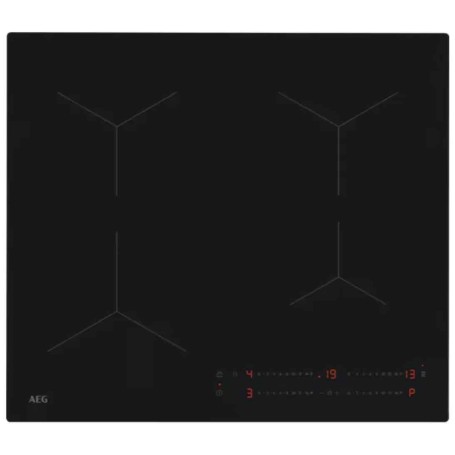 AEG TO64IA0AIT serie 5000, cm. 60, 4 zone, Hob²Hood, Funzione Power, vetroceramica nero opaco, SaphirMatt