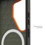 Urban Armor Gear Civilian custodia per cellulare 17,5 cm (6.9") Cover Arancione, Oliva (214535117297)