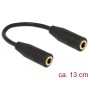 DeLOCK 65896 cavo audio 0,13 m 3.5mm Nero (65896)