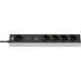 Steckdosenleiste 5-fach (grau/schwarz, 1,5 Meter, 2x USB-A, 1x USB-C Power Delivery) (1159780615)