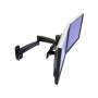 Ergotron 200 Series Dual Monitor Arm 55,9 cm (22") Nero (45-231-200)